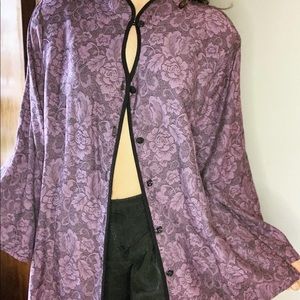 Purple Floral Buttoned Treasure